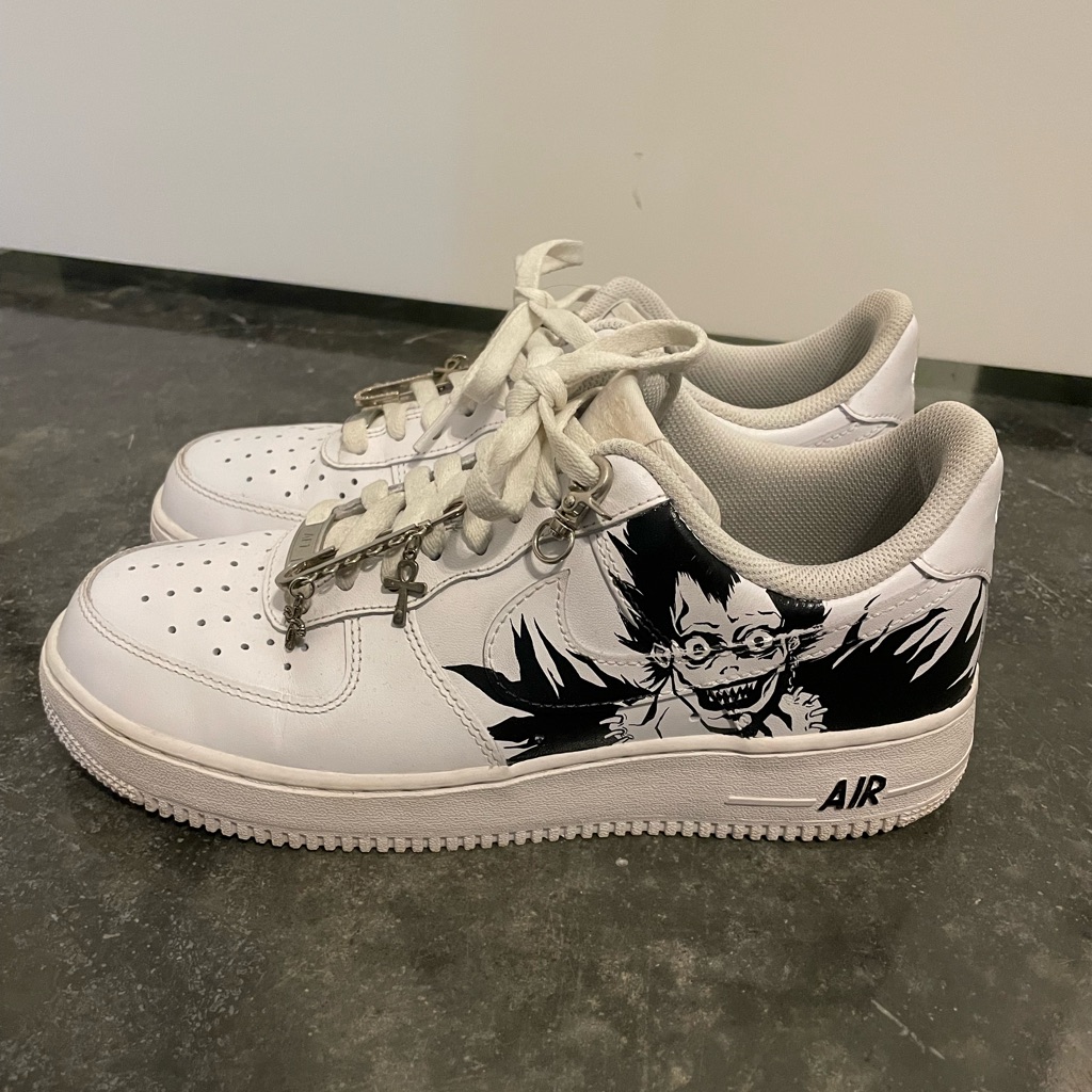 Custom Deathnote Nike Air Forces Size 9